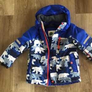 Boys Mini Boden All Weather Coat Size 5-6 years